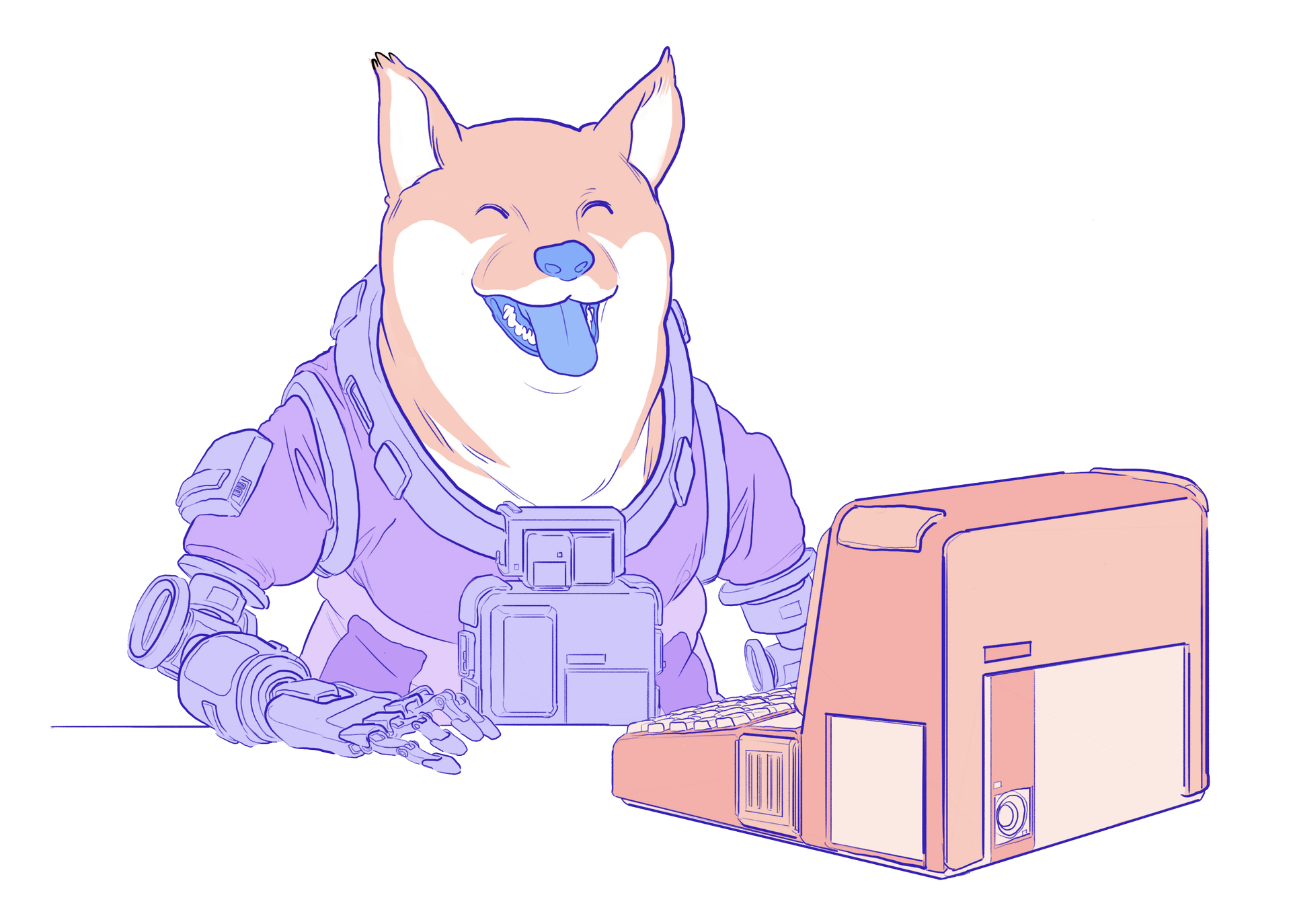 Ilustración de miembros de la comunidad Ethereum trabajando juntos